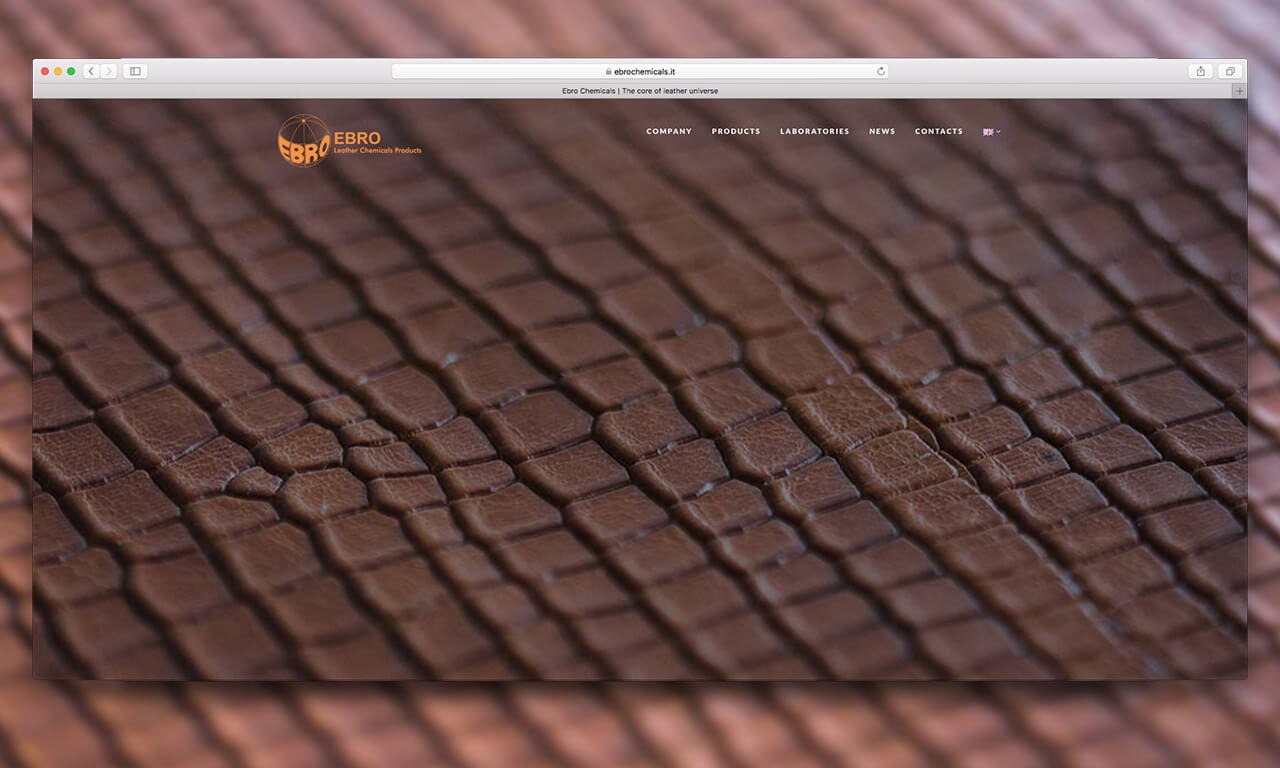 Ebro Chemicals testata Ebro - Nuovo sito web